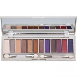 BHcosmetics Enhancing paleta očných tieňov so zrkadielkom Bright Blue Eyes 15,6 g