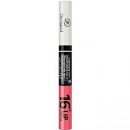 Dermacol 16H Lip Colour dlhotrvajúca dvojfázová farba a lesk na pery odtieň 02 4,8 g