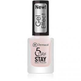 Dermacol 5 Day Stay lek na nechty s gélovým efektom odtieň 26 Satiné 12 ml