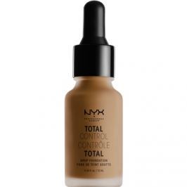 NYX Professional Makeup Total Control tekutý make-up s pipetou odtieň 18 Deep Sable 13 ml