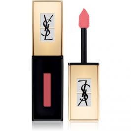 Yves Saint Laurent Vernis À Lèvres Pop Water rúž a lesk na pery 2 v 1 s mokrým efektom odtieň 203 Eau de Corail 6 ml