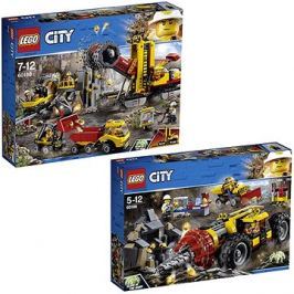 LEGO City 60186 Důlní těžební stroj + LEGO City 60188 Důl