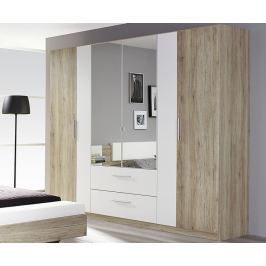 Bustas, 226 cm, dub san remo/biela
