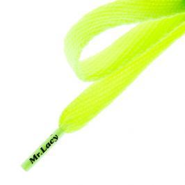 Mr. Lacy Šnúrky Flatties Neon Lime Yellow Doplnky Šnúrky 2000060002745 Doplnky Šnúrky Zelená ONE SIZE