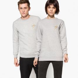 Hype Mikina Mew Embroidery Ženy Hpok034 Ženy Sivá US S