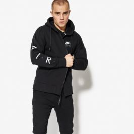 Nike Mikina M Nsw Hoodie Air Fz Flc Muži Oblečenie Mikiny 886044-010 Muži Oblečenie Mikiny Čierna US XXL