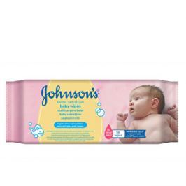 JOHNSON`S Baby Extra jemné vlhčené obrúsky Baby Wipes Extra Sensitive 56 ks