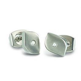Boccia Titanium Titánové náušnice s diamantom 05008-02