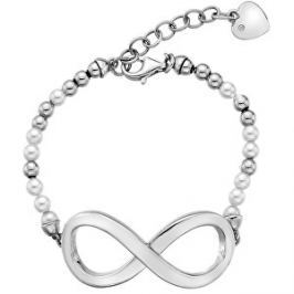 Hot Diamonds Luxusné náramok s perlami a diamantom Infinity DL530