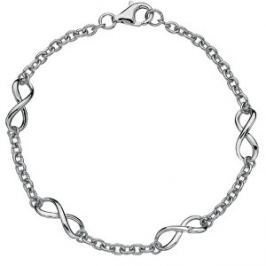 Hot Diamonds Strieborný náramok s diamantom Infinity DL293