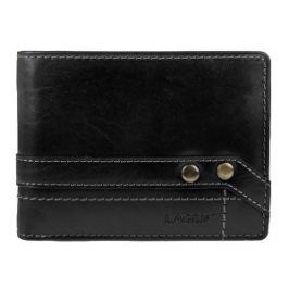 Lagen Kožená čierna pánska peňaženka 5103 W / T Black