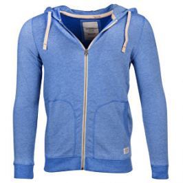 Jack&Jones Pánska mikina Jorrecycle Sweat Zip Hood Noos Nautical Blue S