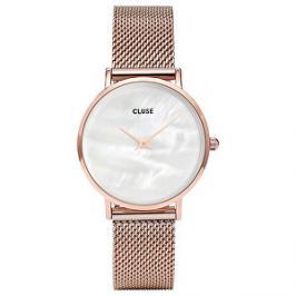 Cluse Minuit La Perle Mesh Rose Gold/White Pearl CL30047