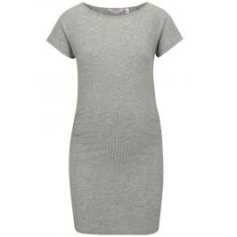 Sivá rebrovaná tehotenská tunika Dorothy Perkins Maternity