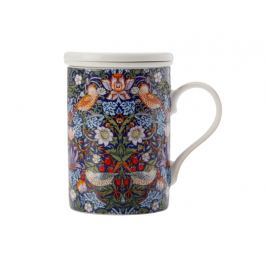 Maxwell & Williams Hrnček so sitkom William Morris Strawberry Blue 350 ml