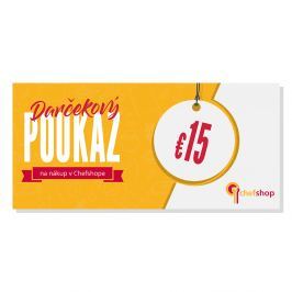 Darčekový poukaz 15 € na nákup v Chefshop.sk