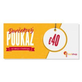 Darčekový poukaz 40 € na nákup v Chefshop.sk