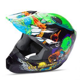 Fly Racing Kinetic Youth Invasion zeleno-čierna - YS (49-50)