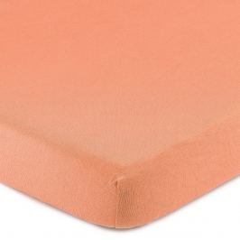 4Home Jersey prestieradlo s elastanom lososová, 90 x 200 cm